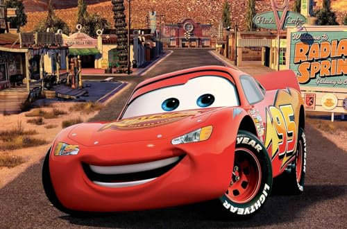 The Cars Tortenaufleger, Rechteckig A4 - Geburtstag Tortenbild Zuckerbild Tortenplatte Oblate Kuchenzuckerplatte