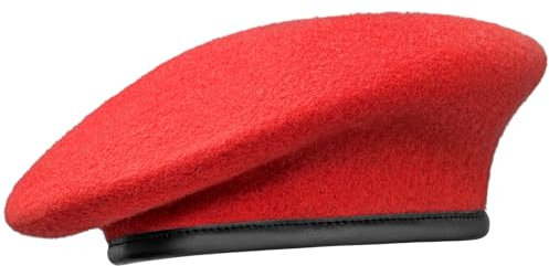Gajaous Bundeswehr Commando Barett, Baskenmütze aus Wolle Barrett Mütze Herren Damen, Militärische Barett
