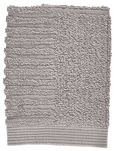Zone Denmark Classic Waschlappen/kleines Handtuch, 100% Baumwolle, 30 x 30 cm, Gull Grey (Grau)