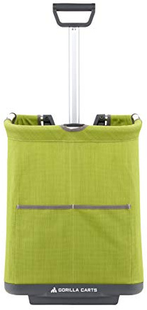 Gorilla Carts GCSS-11G-COM Collapsible Soft-Sided Folding Cart, Green