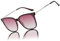 DUCO Sonnenbrille für Damen Polarisiert Sonnenbrille mit UV400 Schutz Vintage Klassisch Runde Metall Rahmen Leichtgewicht Übergroß Sonnenbrillen W016 (Lila)