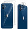 QULLOO Arrière Verre Trempé pour iPhone 12 (2 pièces) et Caméra Protecteur pour iPhone 12 (2 pièces), [9H Dureté] [Anti-Rayures] Film Protection Écran pour iPhone 12