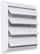 La Ventilazione S19100RB Griglia Sovrapporre in ABS, Bianco, con Alette a gravità e Rete antinsetti. Dimensioni 185x185 mm