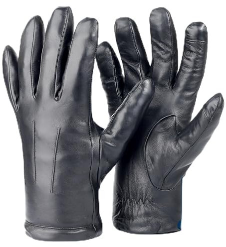 Royal Phoenix® Lederhandschuhe Herren - Premium Nappaleder Handschuhe gefüttert mit Kaschmir - inkl. Touch Funktionalität - Winterhandschuhe Herren aus Leder