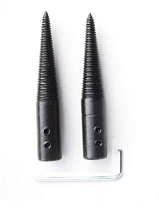 HAISDA Tapered Spindle Adapter Threaded for Bench Grinder Buffing Polishing Wheel with Left and Right,Pack of 2