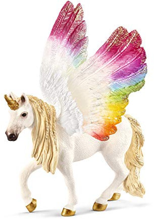 SCHLEICH 70576 Einhorn mit Flügeln, Regenbogen, Bayala, Mehrfarbig