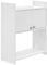 Inbagno Pensile sopra Lavatrice salvaspazio con Ante e Ripiani a Vista, L 65 x P 26 x H 79 cm, in PVC Bianco, Ideale per Esterni
