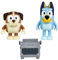 Bluey and Winton School Friends 2 Pack Official 6.3-7.6 cm Collectable Character Action Figures with Typewriter Accessory