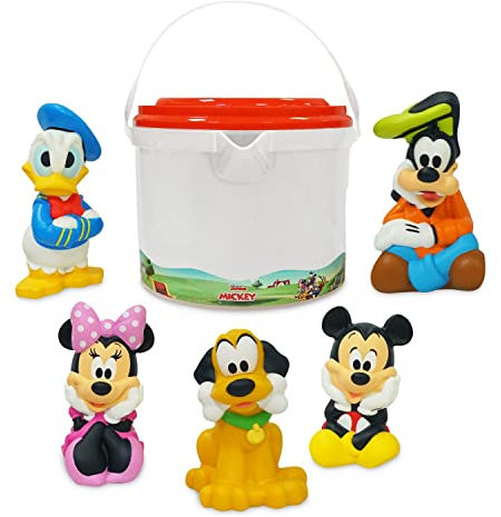 Disney Store Girl's Bath Set (Mickey and Friends) - Kids Bath Accessories with Beloved Disney Characters - Colorful and Fun Bath Time Essentials for Kids - Suitable for All Ages