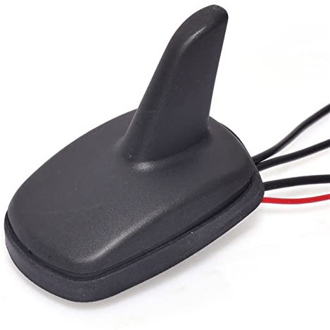 KNOKR Antena de Radio de Coche Dab + GPS FM Am Soporte de Techo de Aleta de Aleta de Antena de amplificación combinada Antenas de comunicación