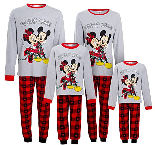 Disney Mickey & Minnie Matching Family Christmas Pyjamas Adults Kids Xmas Pjs