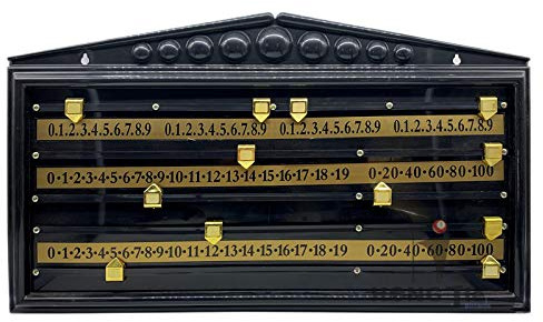PURPLLE Billard Scoreboard Snooker Score Recorder Billard Club Spiel Recording Board Berechnungs Zahl Billard ZubehöR