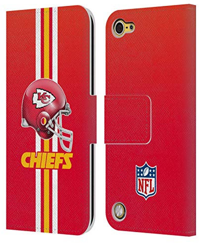 Head Case Designs Offizielle NFL Helm Kansas City Chiefs Logo Leder Brieftaschen Handyhülle Hülle Huelle kompatibel mit Apple iPod Touch 5G 5th Gen