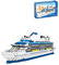 Pasyru Technik Yacht Schiff Modell Bausatz, 2428 Teile MOC Technologie Kreuzfahrtschiff Baukasten, DIY Micro Diamond Kreuzfahrtschiff Modell Bausatz