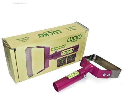 LUCKO Pendelhacke 10cm Unkraut Entferner Gerät Unkrautstecher Gartenwerkzeug Gartenkralle Gartenhacke Hacke Reinigungsschaufel Unkrautjäter