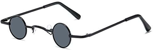 Runde Retro Sonnenbrille - Kleine Lustige Party Hippie Brille für Männer Frauen, Polarisiert UV400 Schutz