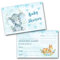 Baby Shower Invitations (WRITE ON) Pack invites & Envelopes (Blue Pack of 15)