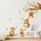 Supzone Wandtattoo Kinderzimmer Waldtiere Bär Wandaufkleber Baum Tiger Wandsticker für Kinderzimmer Babyzimmer Schlafzimmer Wanddeko