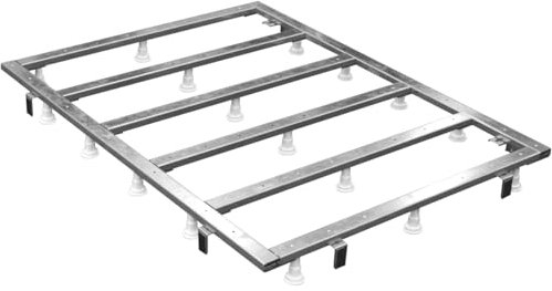 Sellon24® Metall-Träger Füße Metallrahmen für Duschwanne Duschtasse mit StabilsoundPlus® System