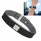 Negative Ionen Armband, Antistatisches Armband, Anti Statik Armband verstellbare Größe Antistatisch Negativionen Silikon Armband für Sport, Frauen, Männer(schwarz)