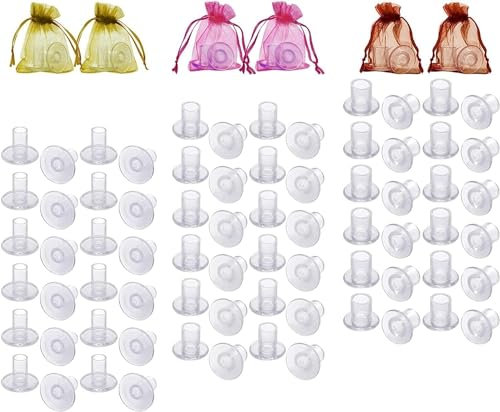42 Pairs Heel Covers for Grass, 3 Sizes Clear Caps for High Heel Shoes, Protectors for Women Wedding Shoes, Walking on Grass and Uneven Floor – S, M, L
