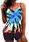 Tankini mit Shorts 48 v/h/s s Badeanzug Damen Schmetterling Oberteil Damen Bikini Große Oberweite Tankini Damen Hose Pieces Damen Bikini schnorchel Shirt Damen Tankini Damen Set sportbekleidu