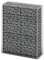 Baziroo Panier en pierre en acier galvanisé - 100 x 80 x 30 cm - Argenté - Mur de gabion - Grille de gabion - Brise-vue - Gabion