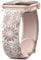 Maledan Floral Gravierte Armband Kompatibel mit Apple Watch Armband 41mm 40mm 38mm 42mm Damen, Zweifarbige Blume Silikon Sport Ersatzband für iWatch SE Series 10 9 8 7 6 5 4 3 2 1, Polarstern/Milchtee
