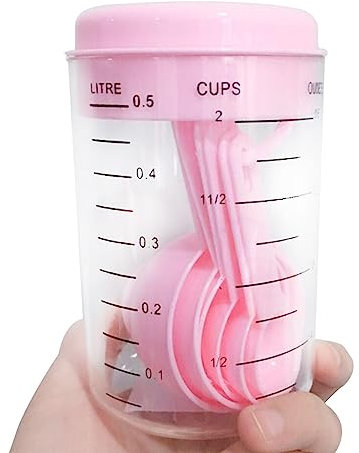 Utensils Kitchen Craft Teaspoon Measuring Cup Spoons Set Baking Cooking Pink Excellent and Useful and Fashion