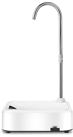 Dispensador de agua eléctrico automático con control de botón de botella, cargador USB, extractor de vino, flujo de agua rápido, dispensador de agua de escritorio, máquina eléctrica de agua potable