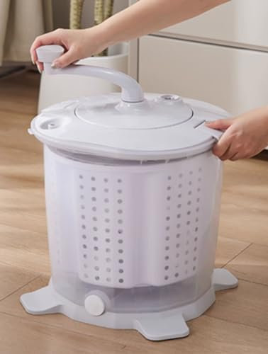 Machine À Laver Manuelle A Pedale, Petit Lave-linge Portable Avec Essoreuse, Lave-Linge Camping Pour Sous-vêtements Chaussettes Appartement Camping-car Voyage