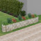 AUUIJKJF Home Items, Gabion Hochbeet, verzinktes Eisen, 400 x 50 x 50 cm, Anzugmöbel