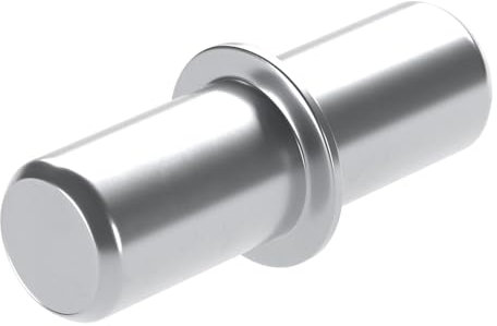 SOTECH 50 Stück Bodenträger DUPLO glanzverzinkt für Bohrloch 5 mm Fachbodenträger zum Einstecken für Holzböden