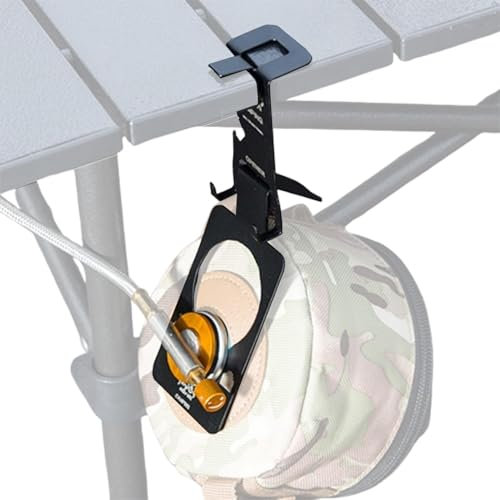 Camping Table Utensil Hanger | Multi-purpose Camping Pot Hook | Carbon Steel Solid Air Stove Tank Holder Hook For Home Garden Activities