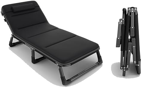 GLFNB Tragbares Klappbett mit Memory Foam-Matratze, verstellbares Gästebett für Schlafzimmer, Klappbett mit Metallrahmen und Rädern, ausziehbares Schlafsofa, belastbar bis 150 kg, 194 × 75 × 28 cm
