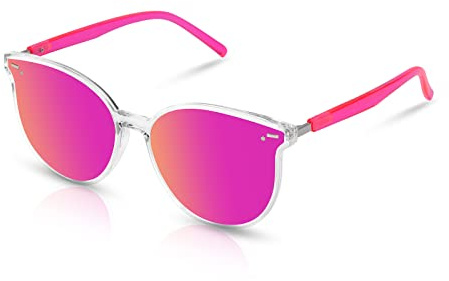 Sumato Retro Runde Sonnenbrille für Damen, mit klassischem trendigem Rahmen, UV400 Schutzbrille