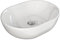 LEMONBATH Lavabo sobre Encimera Ovalado Blanco Brillo - Medidas 48 x 35 x 14 cm - Lavabo para colocar Sobre Encimera de Muebles de Baño - Lavabo de Ceramica - Lavabo para Grifo Lavabo Alto