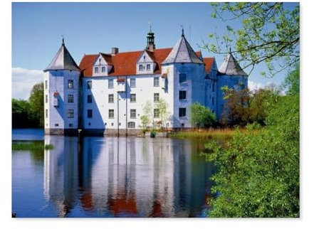 1000 Puzzles Für Erwachsene，Schloß Glücksburg an der Flensburger Förde，Freizeit Unterhaltung Kinder Spielzeug Zuhause Dekoration Art Geschenk（38x26cm）-G26