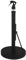 LOVIVER Kitchen Roll Holder Pole Fashion Kitchen Roll Dispenser with Spray Bottle Heavy Duty Towel Stand for Indoor Outdoor Traveling, EVA Base Black