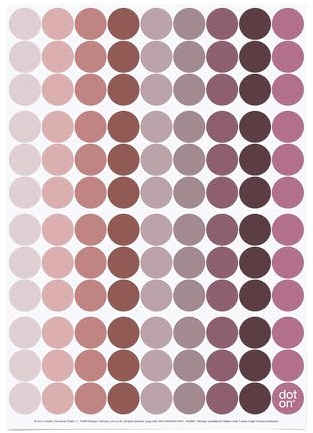 dot on Klebepunkte rouge 20 mm | 107 Sticker | perfekt als Ergänzung für alle dot on Kalender | Aufkleber Klebepunkte dots Planen Organisation Motivation Dekoration