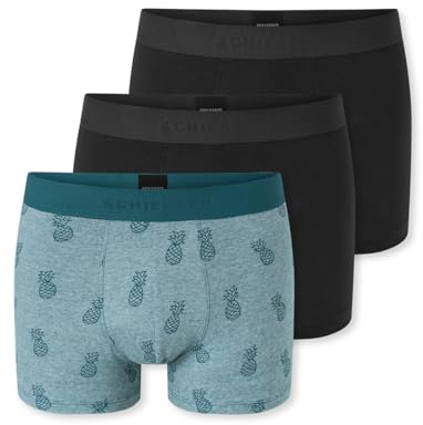 Schiesser Herren 3 PACK Boxershorts Bio Baumwolle Multipack - 95/5 Organic