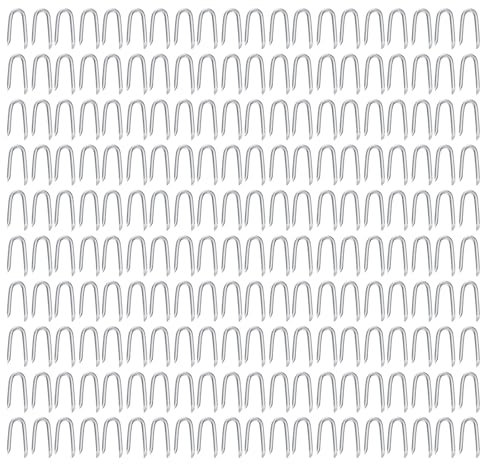 200Pcs UShaped Fastener Nails Chicken Wire Netting Fencing Staple UShaped Fence Staple Nails Fixing Nails Accessories