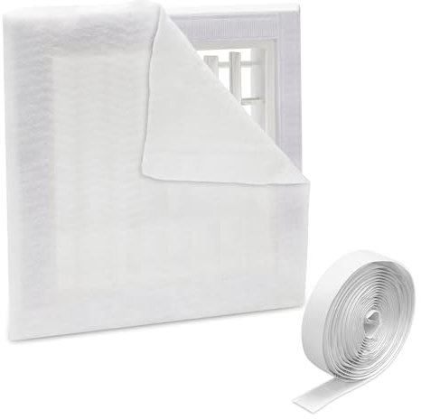 VVFLED 20'' x 117'' MERV 13 Cut to Fit Air Filter Material, 16Ft² Air Vent Filter with 125'' Tape for Dust Control as Small as 0.3 Microns