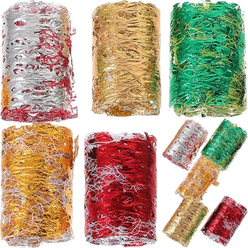Nail Art Decoration Kit 1 Box Mesh Gauze Gold and Silver Foil | DIY Manicure Embellishment, Silver Finish, Home and Professional Use, for Ladies and Girls