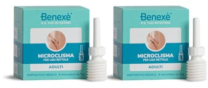 Benexè Microclismi Adulti - per Uso rettale - Dispositivo medico - 2 confezioni da 6 pz x 9 gr