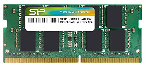 Silicon Power SP016GBSFU240B02 NB 16 GB DDR4 2400 MHz SO-DIMM 260-pin memory Module – verde