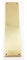 Door Push Finger Plate Cast Heavy 270x63x4mm in Polished Brass