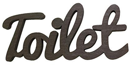 Panneau de porte de toilettes MIA STUDIO pour maison ou lieu public, bar, restaurant, cinéma, café, PA200, noir vintage, L17/H7