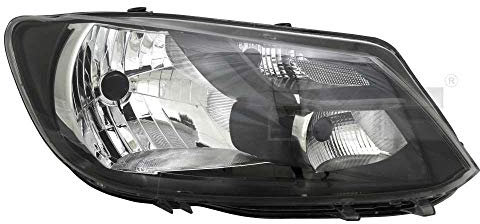 Scheinwerfer Hauptscheinwerfer Frontscheinwerfer links Schwarz H4/P21/5W mit Tagfahrlicht für Modell Caddy III (2K) Baujahr: 05/2013-05/2015