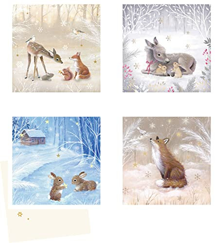 Mini-Adventskalender – Winterzauber: 4 Motive x 6 Ex.